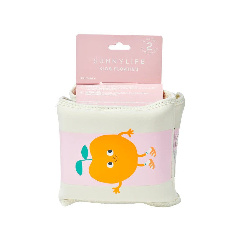 Sunny Life Kids Floaties (Arm Bands) Poppy The Peach Pink Stripe