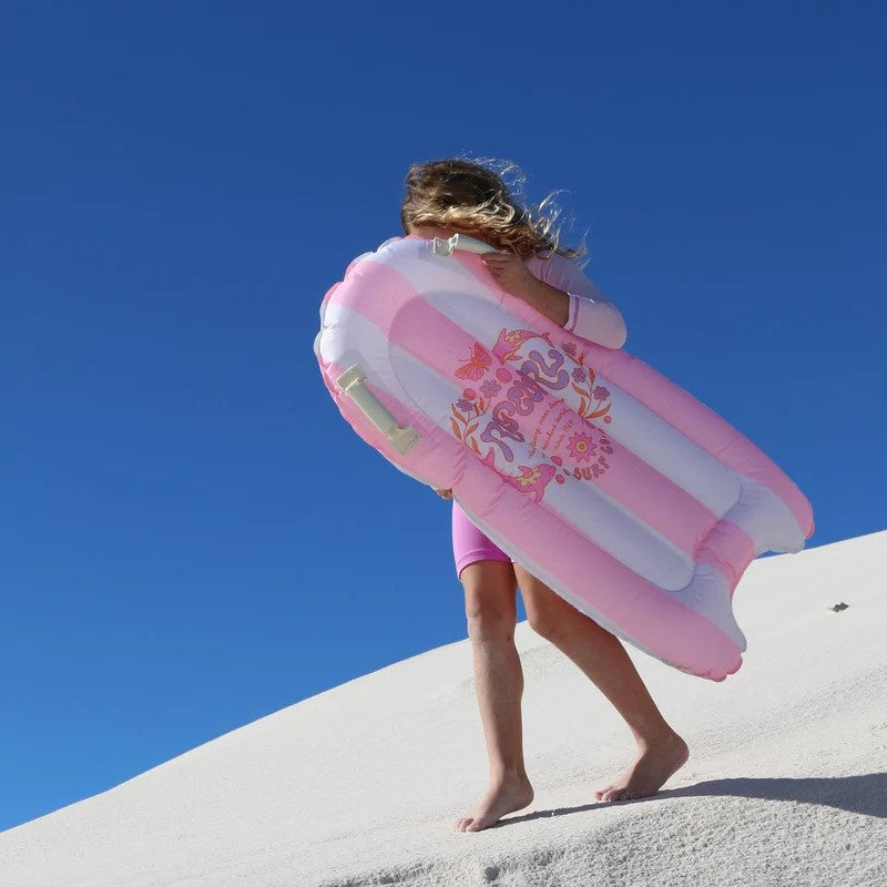 Sunny Life Kids Surf Mat (Max WT:220LBS) Dolphin Surf Co Pink Stripe