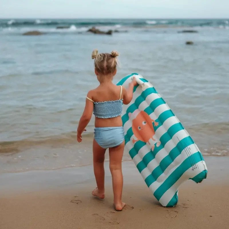 Sunny Life Kids Surf Mat (Max WT:220LBS) Poppy The Peach Green Stripe