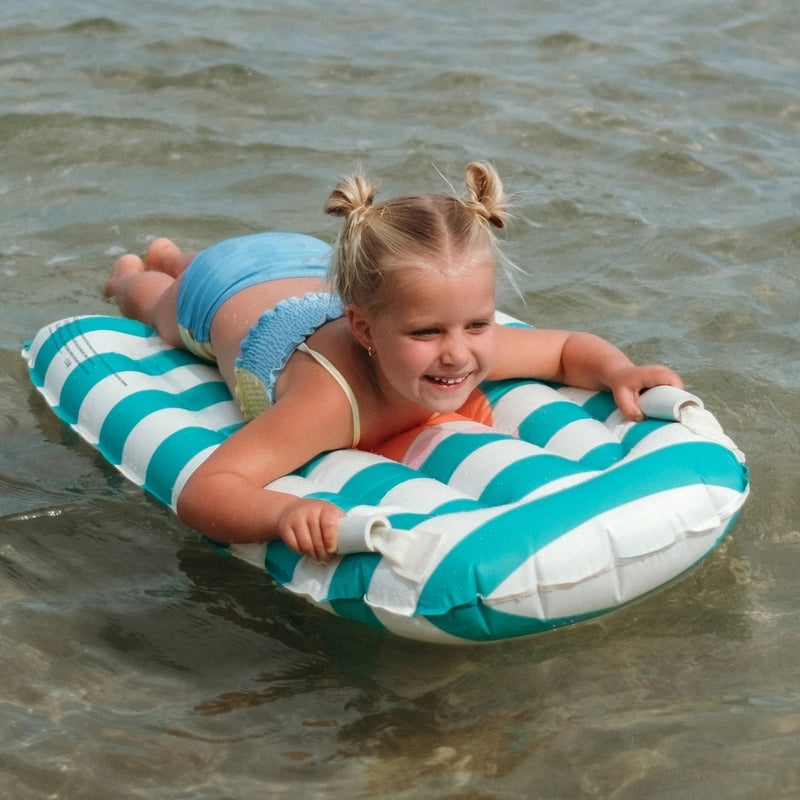 Sunny Life Kids Surf Mat (Max WT:220LBS) Poppy The Peach Green Stripe