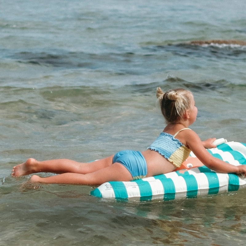 Sunny Life Kids Surf Mat (Max WT:220LBS) Poppy The Peach Green Stripe
