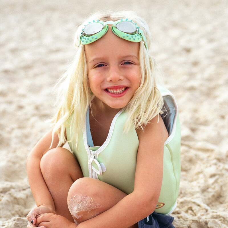 SunnyLife Kids Swim Goggles (380 UV) Shred Turtle Aqua