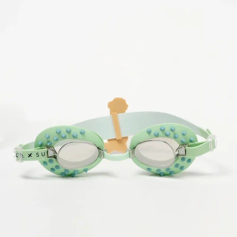 SunnyLife Kids Swim Goggles (380 UV) Shred Turtle Aqua