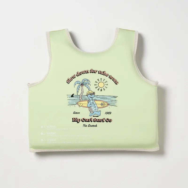 SunnyLife Kids Swim Vest Shred Turtle Aqua