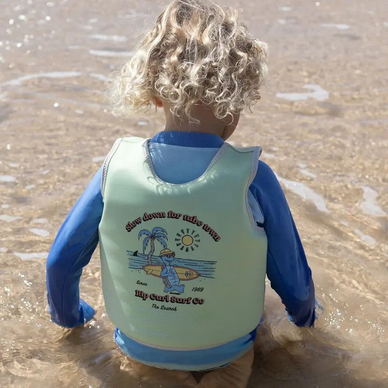 SunnyLife Kids Swim Vest Shred Turtle Aqua