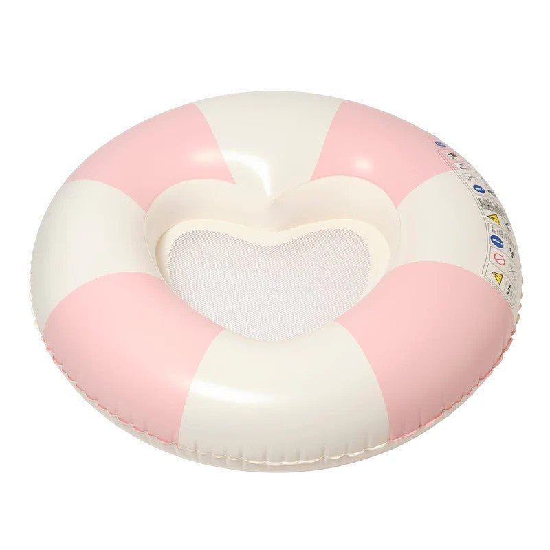 Sunny Life Luxe Tube Pool Ring Stole My Heart Pink Stripe
