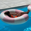 Sunny Life Luxe Tube Pool Ring Stole My Heart Pink Stripe
