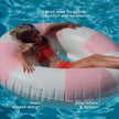 Sunny Life Luxe Tube Pool Ring Stole My Heart Pink Stripe