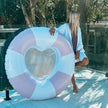 Sunny Life Luxe Tube Pool Ring Stole My Heart Pink Stripe