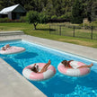 Sunny Life Luxe Tube Pool Ring Stole My Heart Pink Stripe
