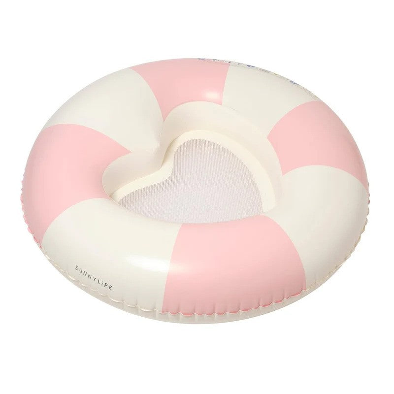 Sunny Life Luxe Tube Pool Ring Stole My Heart Pink Stripe