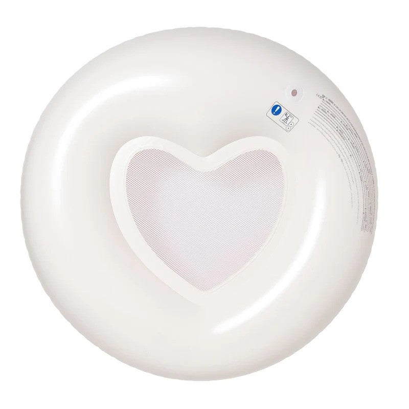Sunny Life Luxe Tube Pool Ring Stole My Heart Pink Stripe