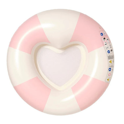 Sunny Life Luxe Tube Pool Ring Stole My Heart Pink Stripe