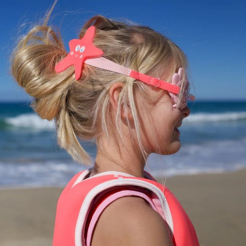 Sunny Life Mini Swim Goggles (380 UV) Neon Strawberry Melody The Mermaid