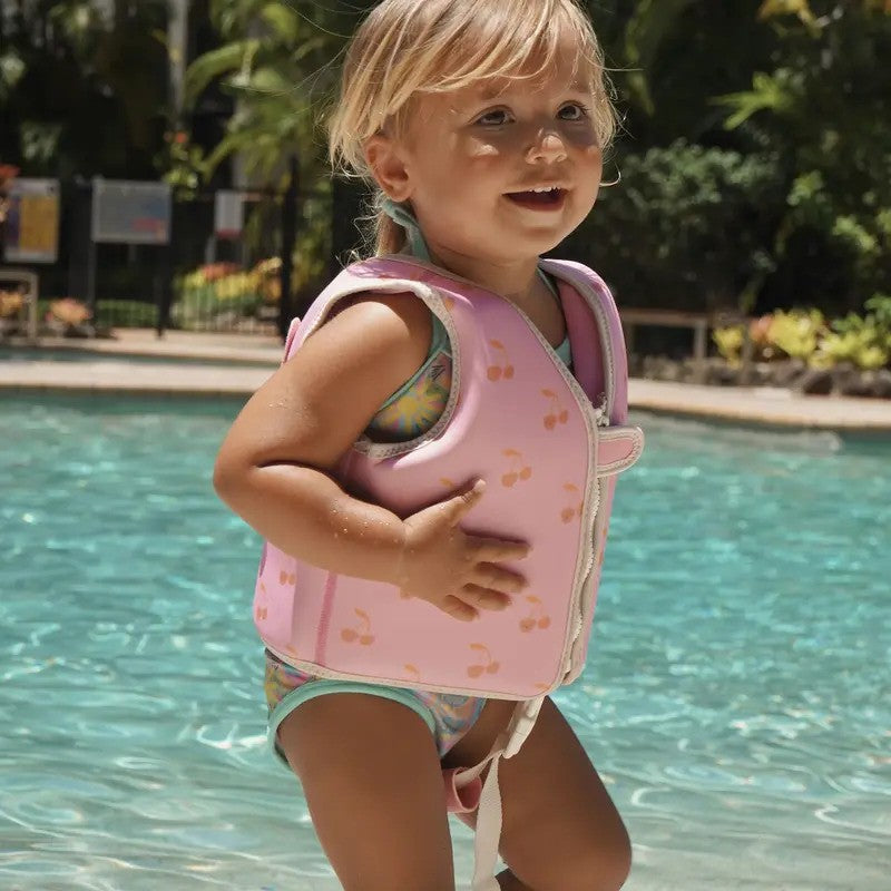 Sunnylife Kids Swim Vest Cotton Candy Cherry