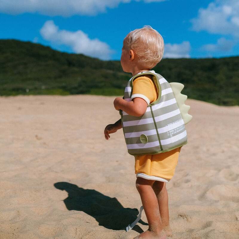 Sunnylife Kids Swim Vest Into The Wild Khaki