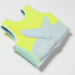 Sunnylife Kids Swim Vest Salty The Shark Aqua Neon Yellow