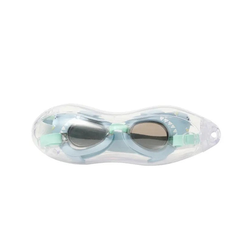 Sunnylife Mini Swimming Goggles (380 UV) Salty The Shark Aqua