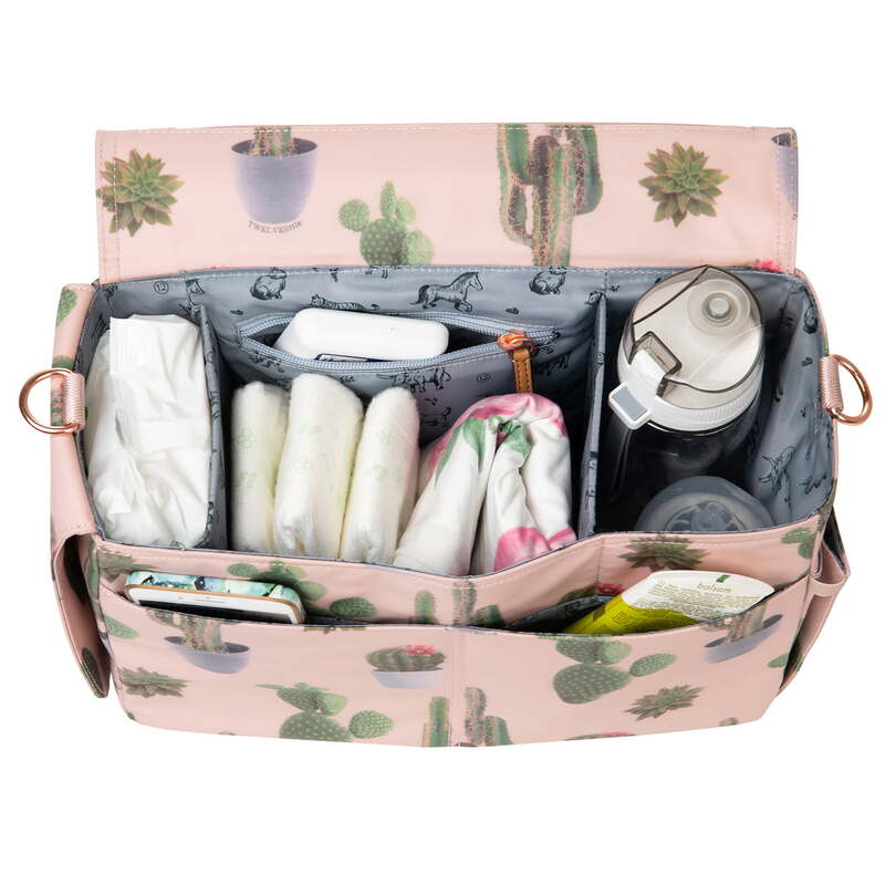 TWELVElittle Stroller Diaper Bag Caddy Cactus Print