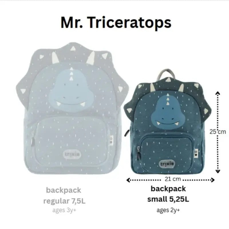 Trixie Backpack Small Mr. Triceratops