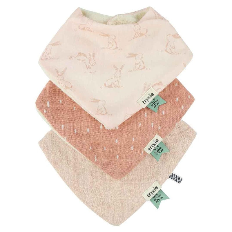 Trixie Bandana Bib Rosy Rabbit (Mix 3pack 0m-Plus)
