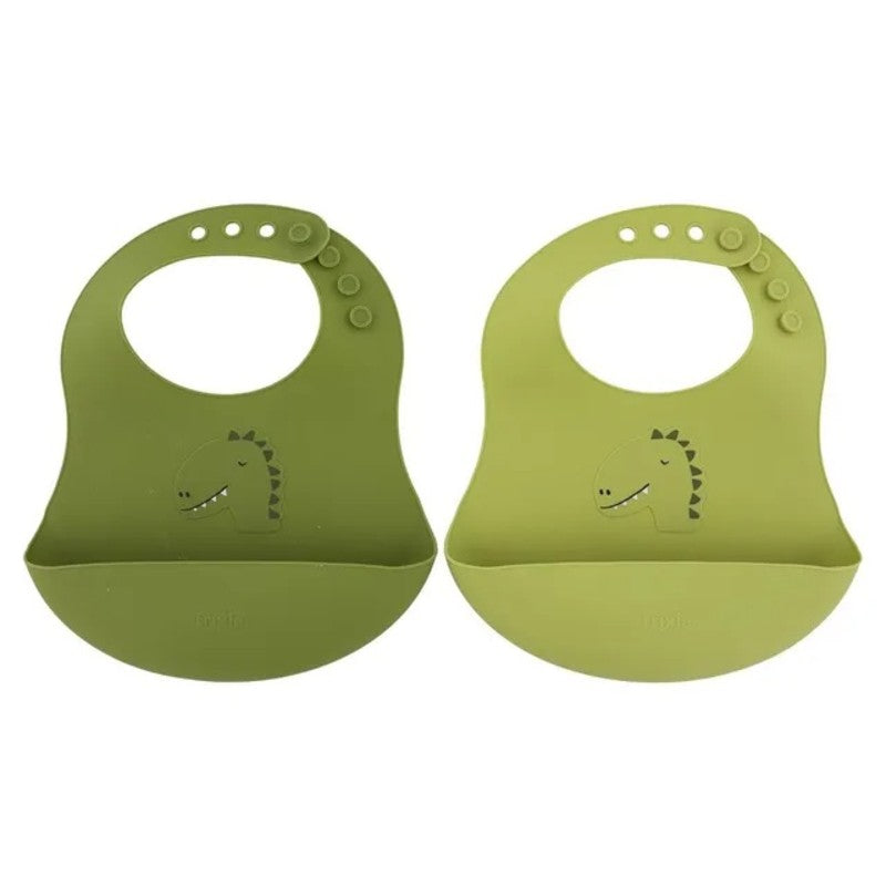 Trixie Bib Silicone Mr. Dino (2pack 4m-Plus)