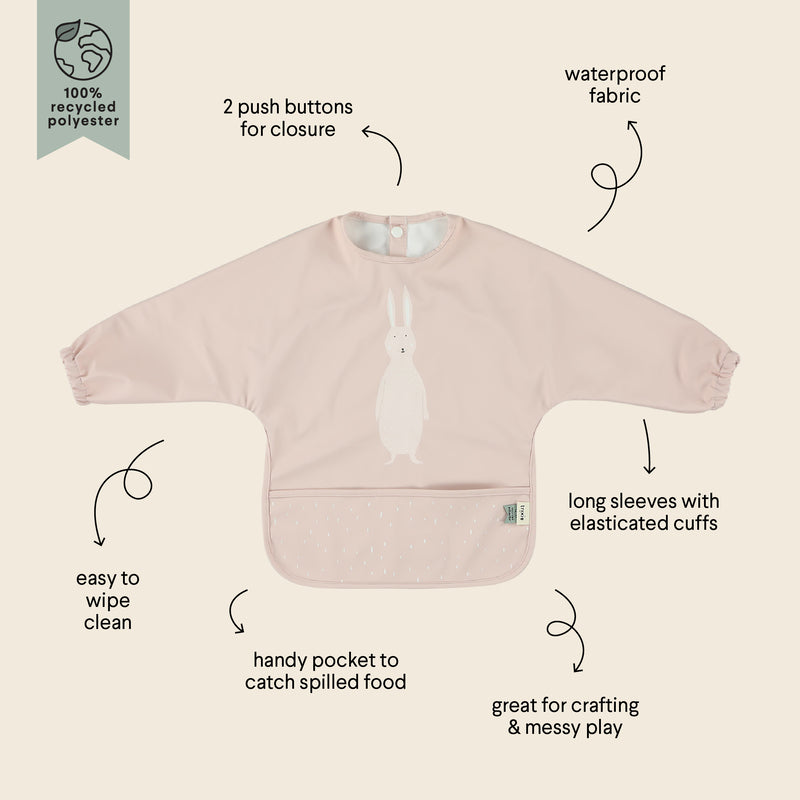 Trixie Bib Waterproof long sleeve Mrs. Rabbit (6M-Plus)
