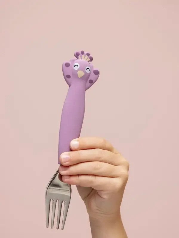 Trixie Cutlery Set Stainless Steel With Silicone Handle Mrs. Peacock