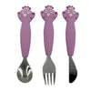 Trixie Cutlery Set Stainless Steel With Silicone Handle Mrs. Peacock