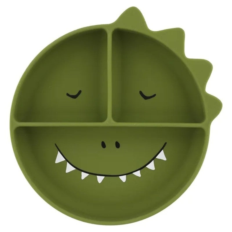 Trixie Divided Suction Plate Silicone Mr. Dino (4m-Plus)