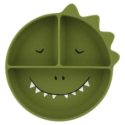 Trixie Divided Suction Plate Silicone Mr. Dino (4m-Plus)