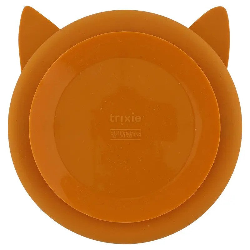 Trixie Divided Suction Plate Silicone Mr. Fox (4m-Plus)