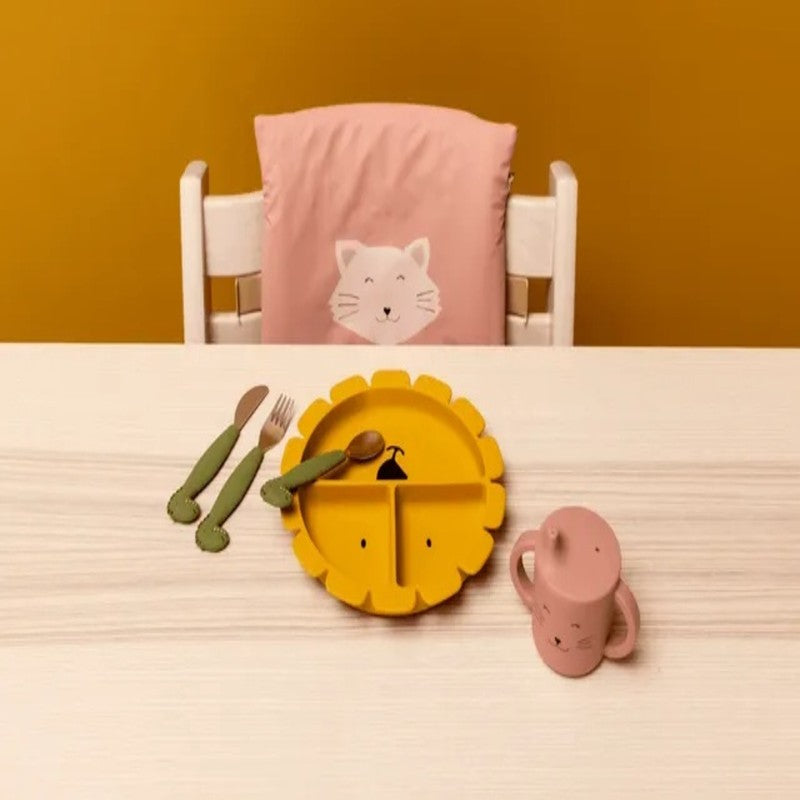 Trixie Divided Suction Plate Silicone Mr. Lion (4m-Plus)