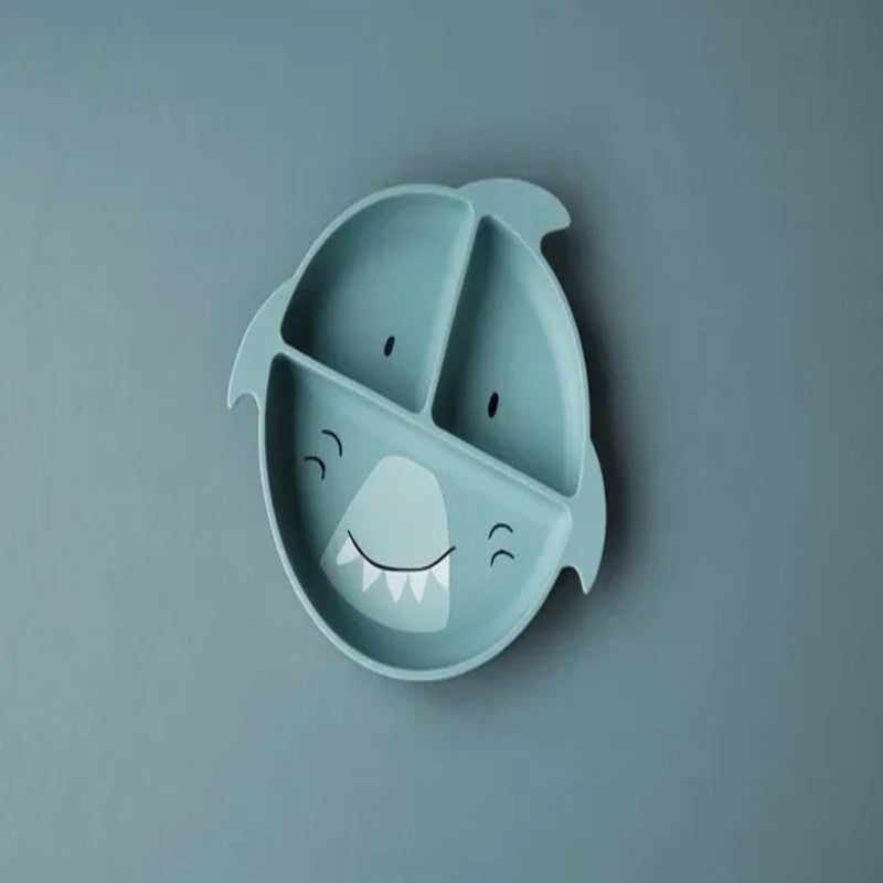 Trixie Divided Suction Plate Silicone Mr. Shark (4m-Plus)