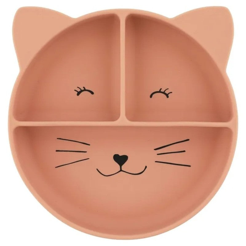 Trixie Divided Suction Plate Silicone Mrs. Cat (4m-Plus)