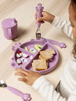 Trixie Divided Suction Plate Silicone Mrs. Peacock (4m-Plus)