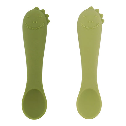Trixie First Baby Silicone Feeding Spoon Mr. Dino (2Pack 4m-Plus)