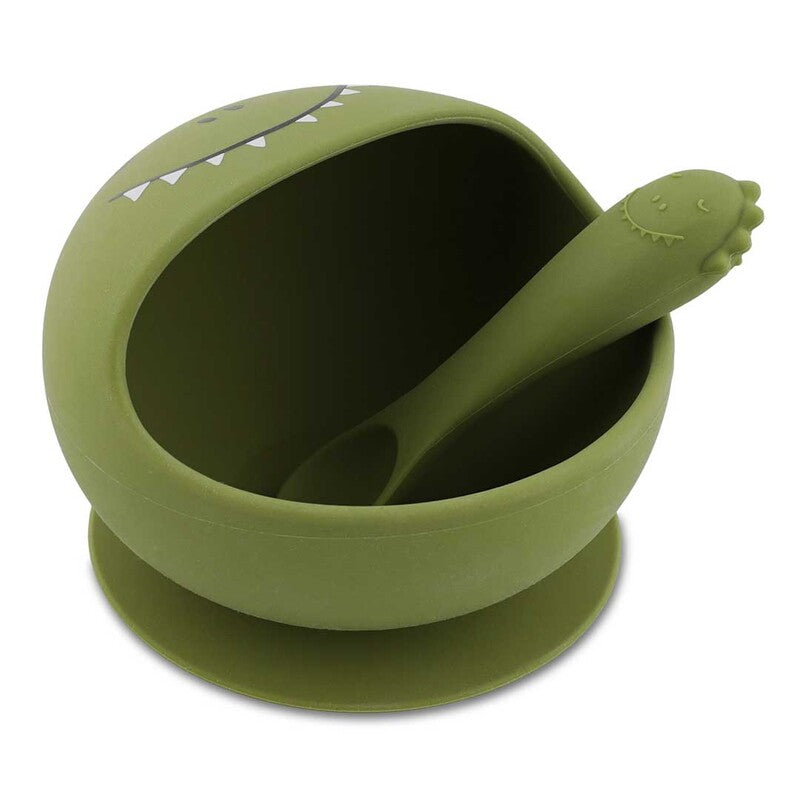 Trixie First Baby Silicone Meal Set Mr. Dino (4m-Plus)