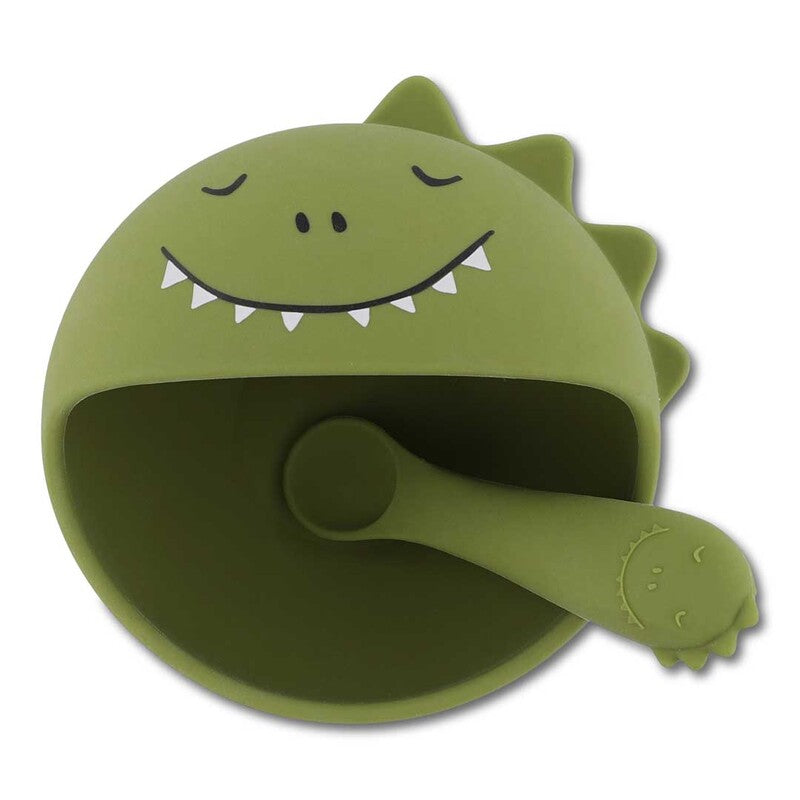 Trixie First Baby Silicone Meal Set Mr. Dino (4m-Plus)