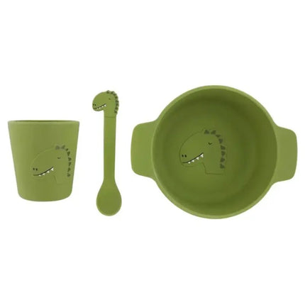 Trixie First Meal Silicone Set Mr. Dino (4m-Plus)