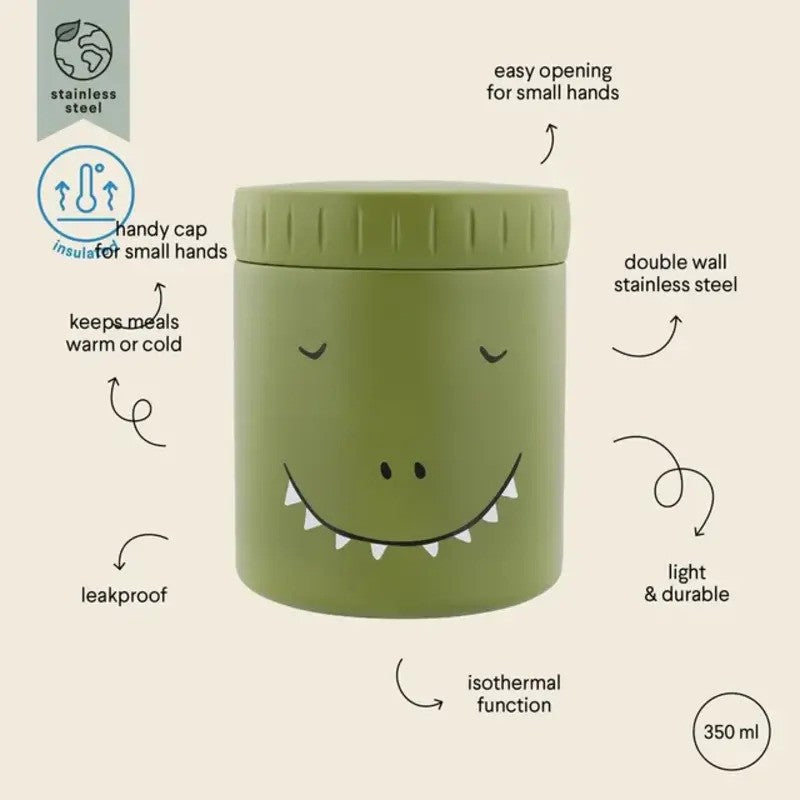 Trixie Insulated Food Jar 350ml Mr. Dino