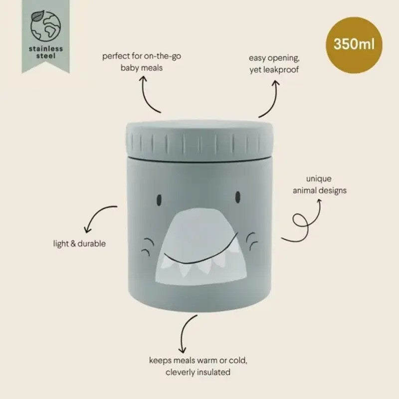 Trixie Insulated Food Jar 350ml Mr. Shark