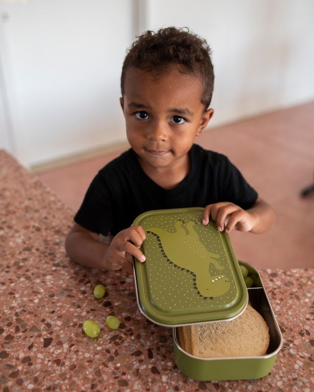 Trixie Kids Stainless Steel Lunch Box Large Mr. Dino