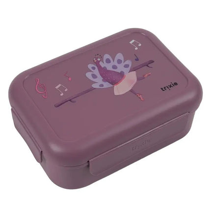 Trixie Lunch Box With Clips Ballerina Mrs. Peacock