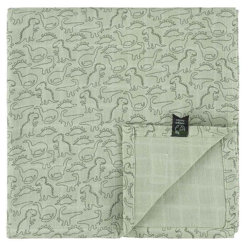 Trixie Muslin Cloth Daring Dino (110x110cm 0m-Plus)