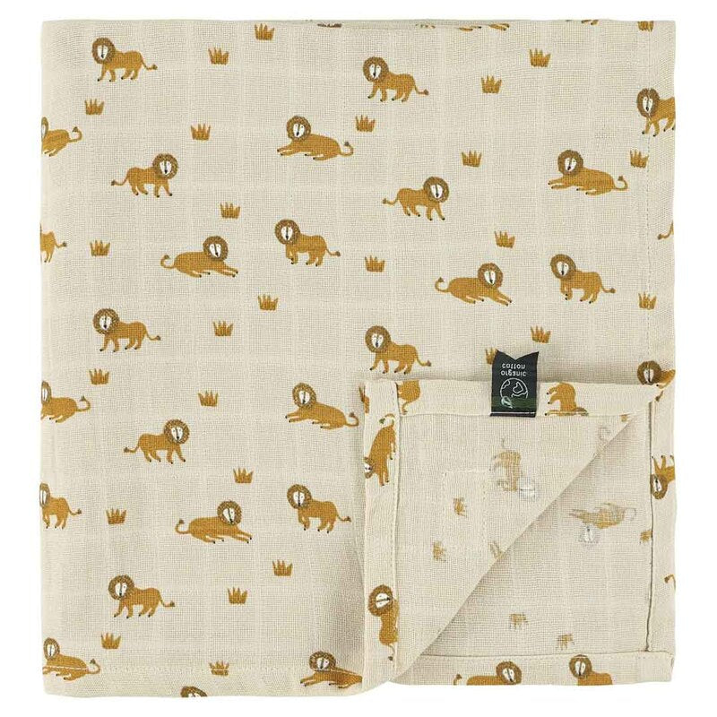 Trixie Muslin Cloth Lively Lion (110x110cm 0m-Plus)