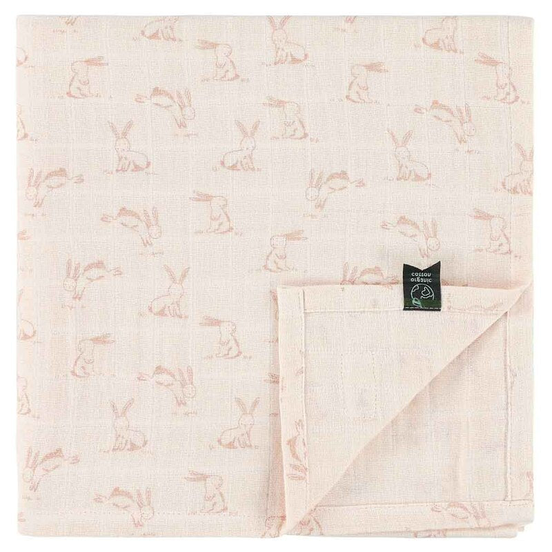Trixie Muslin Cloth Rosy Rabbit (110x110cm 0m-Plus)