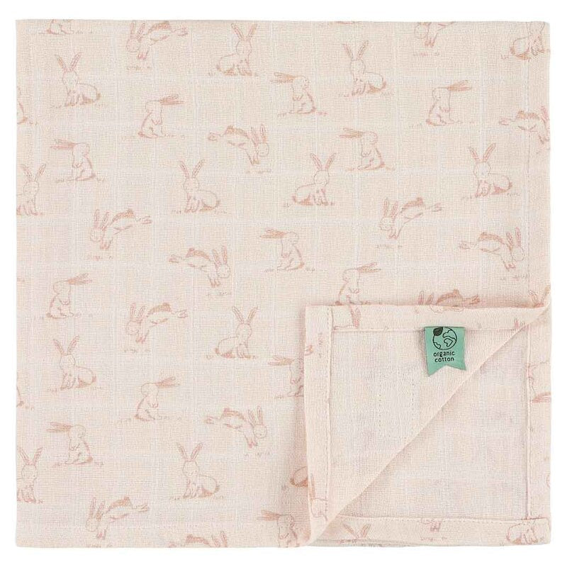 Trixie Muslin Cloths Rosy Rabbit (Mix 3pack 55x55x1cm 0m-Plus)