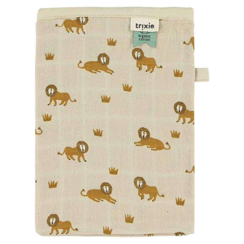 Trixie Muslin Washcloths Lively Lion (Mix 3pack 20x14x0.5cm 0m-Plus)
