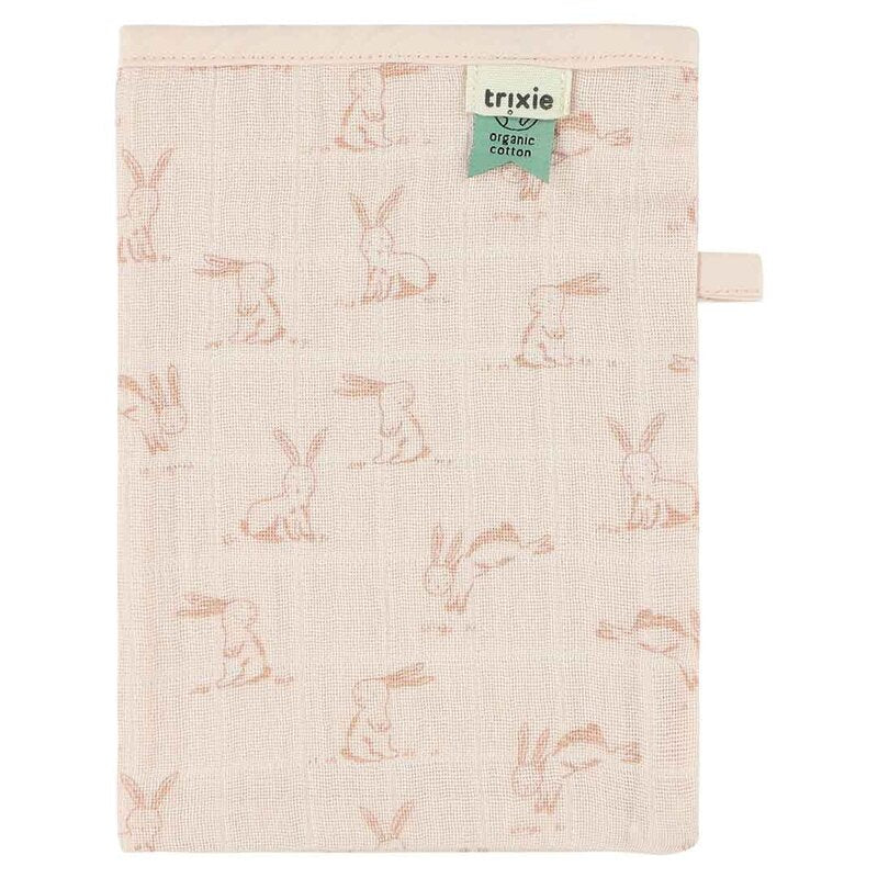 Trixie Muslin Washcloths Rosy Rabbit (Mix 3pack 20x14x0.5cm 0m-Plus)